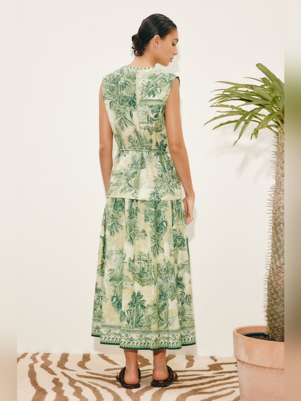 Alemais sara midi dress US 2 - Picture 3 of 9